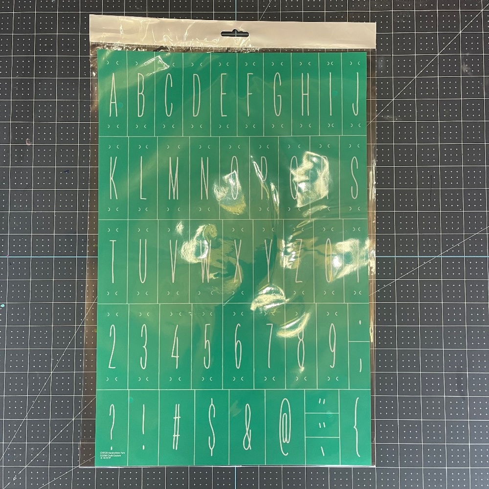 NEW Chalk Couture C Size Transfer - Handwritten Font - C191129